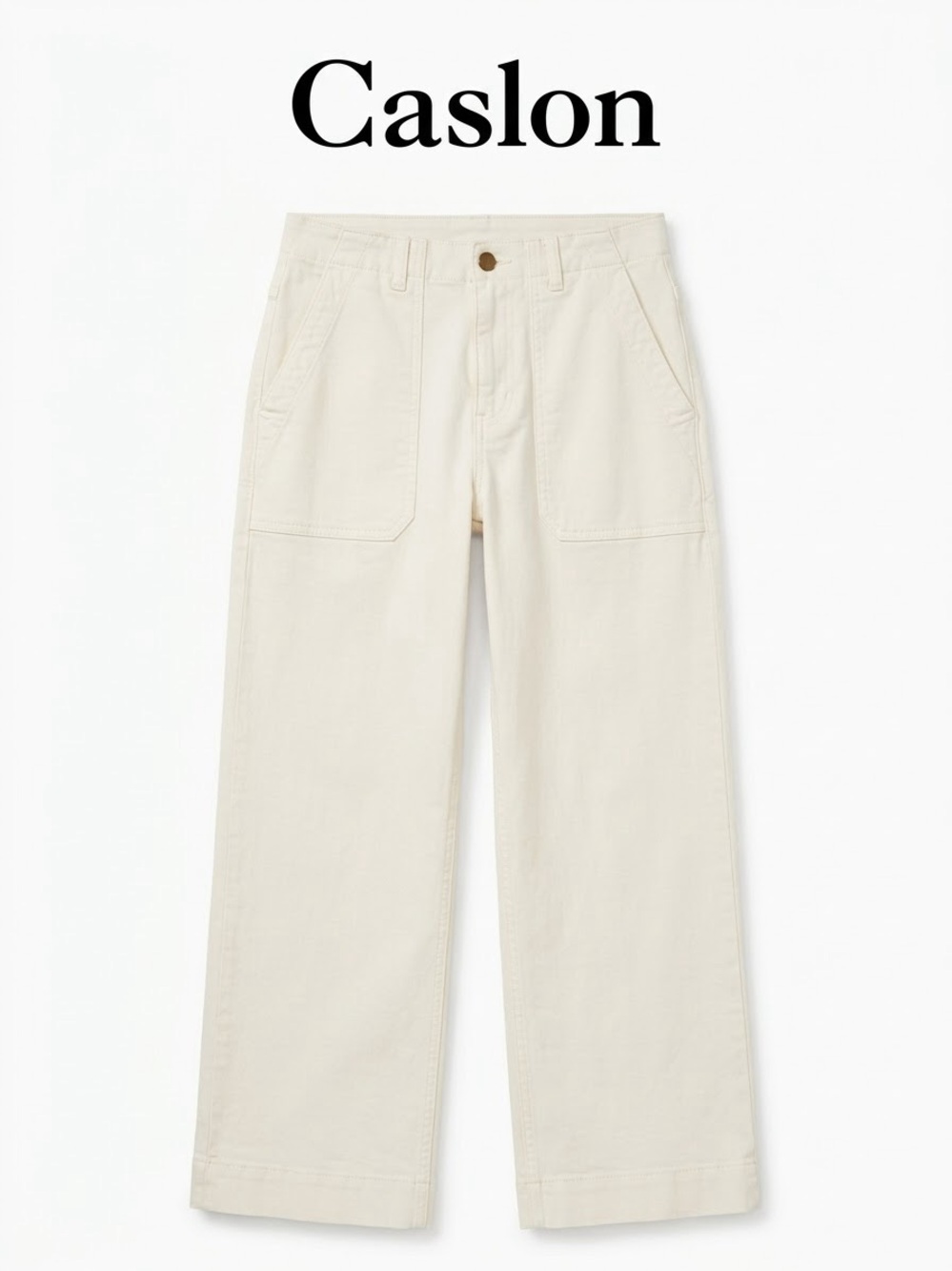 Caslon High Rise Wide Leg Utility Capris Women’s Size 10